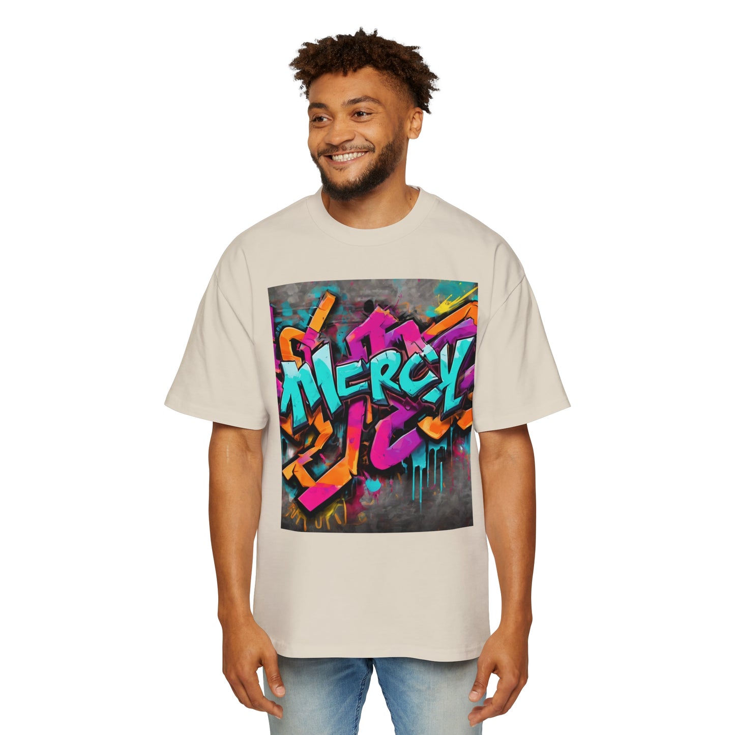 Mercy Men's Heavy Oversized Tee