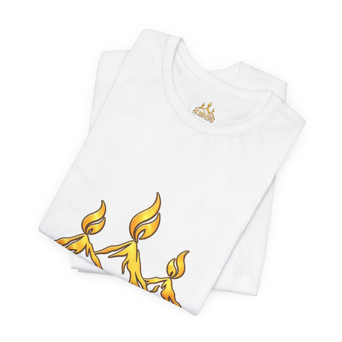 At His Feet Christian Faith T-Shirt