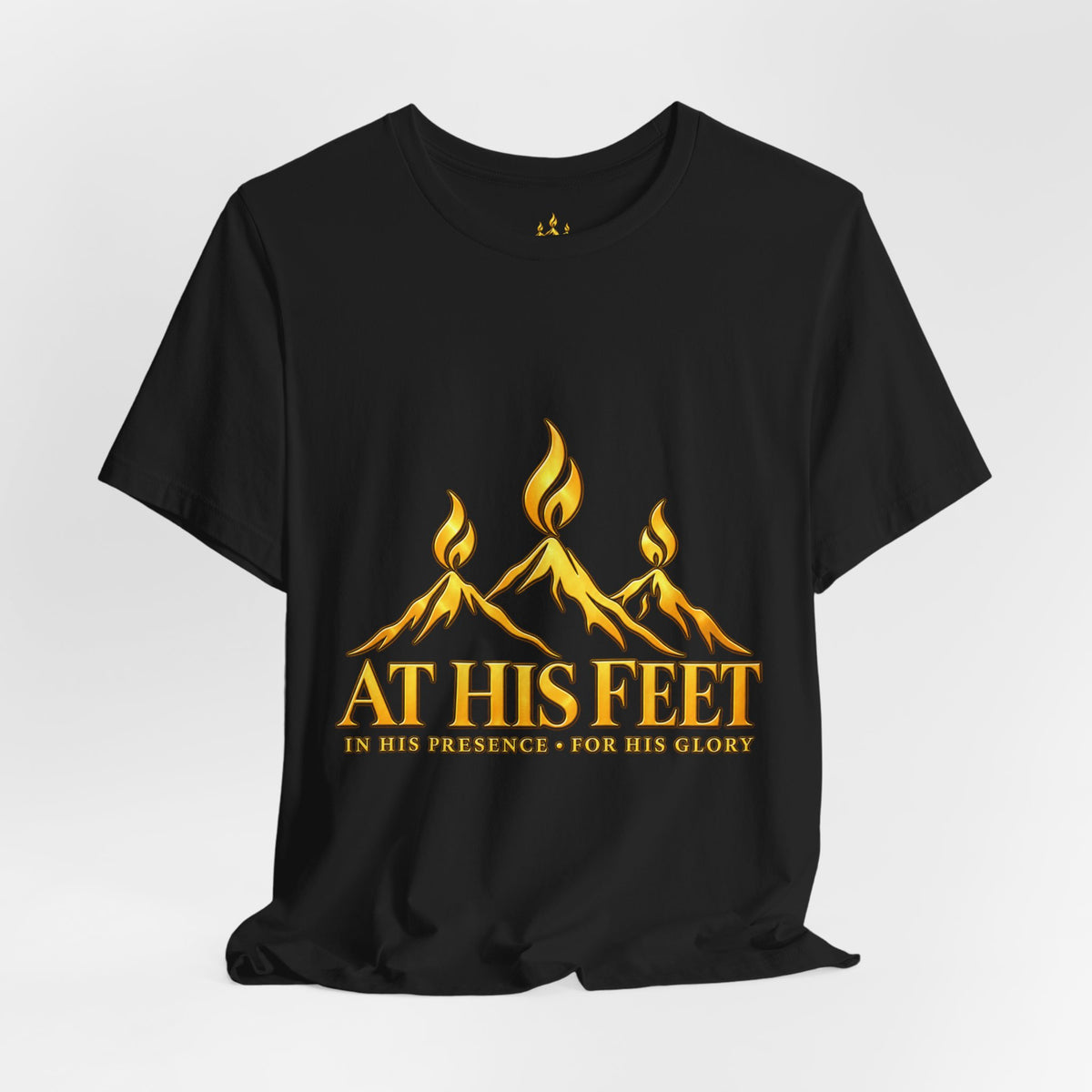 At His Feet Christian Faith T-Shirt