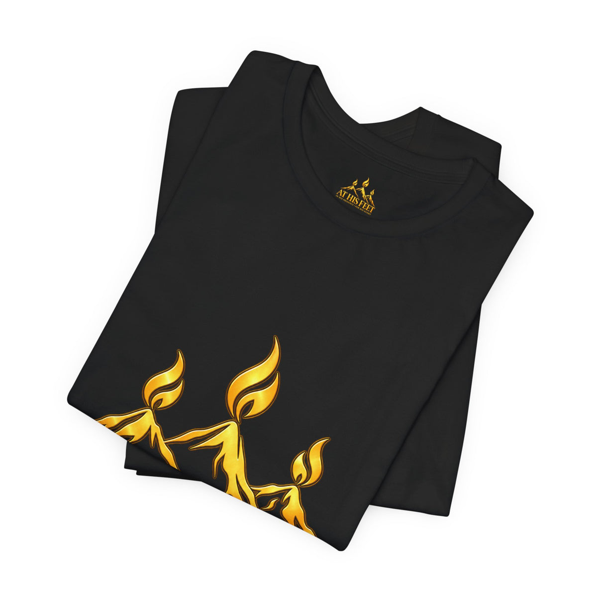 At His Feet Christian Faith T-Shirt