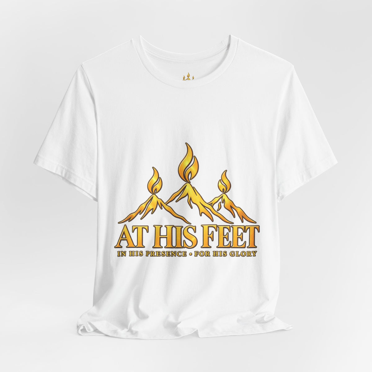 At His Feet Christian Faith T-Shirt